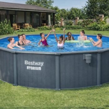 Bestway Hydrium 18' x 52" Round Steel Wall Above Ground Pool Set