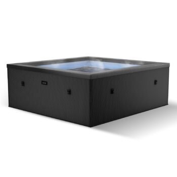 Wave Garda | 4-Person Eco Foam Hot Tub | Integrated Heater | Charcoal Black